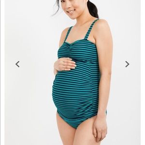 Ruched Maternity Tankini Swimsuit  NWT